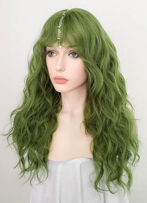 Green Wavy Synthetic Wig NS227