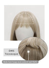 Light Ash Blonde Straight Bob Synthetic Wig NS254