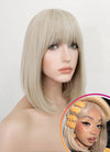 Light Ash Blonde Straight Bob Synthetic Wig NS254