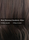 Brunette Wavy Synthetic Hair Wig NS291