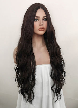 Mixed Brown Wavy Synthetic Hair Wig NS296