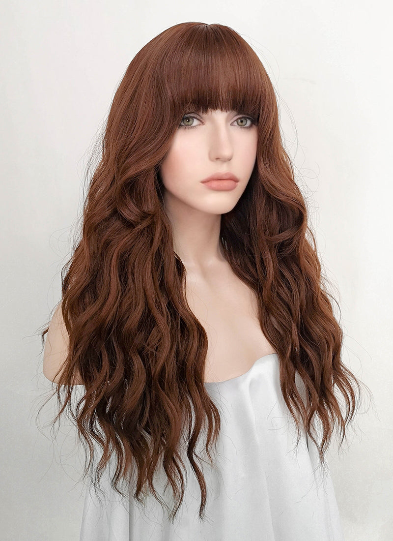 Lace wig with bangs online
