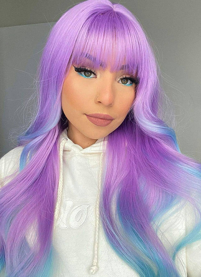 Purple blue ombre wig outlet