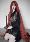 Auburn Wavy Synthetic Hair Wig NS352