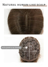 Mixed Brown With Dark Roots Wavy Synthetic Hair Wig NS386
