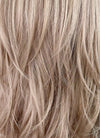 Pinkish Blonde Wavy Synthetic Hair Wig NS417