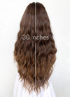 Two Tone Brown Wavy Synthetic Hair Wig NS422