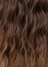 Two Tone Brown Wavy Synthetic Hair Wig NS422