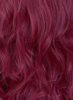 Reddish Purple Wavy Synthetic Hair Wig NS423