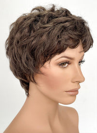 Ant-Man and the Wasp Hope van Dyne Brunette Wavy Pixie Synthetic Wig NS426