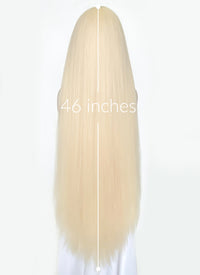 Blonde Yaki Straight Synthetic Hair Wig NS433