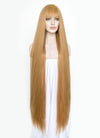 Blonde Yaki Straight Synthetic Hair Wig NS434