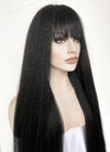 Black Yaki Straight Synthetic Hair Wig NS435