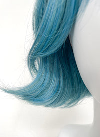 Blue Mixed Green Wavy Synthetic Hair Wig NS488