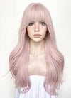 Pastel Pink Wavy Synthetic Hair Wig NS489