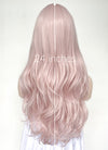 Pastel Pink Wavy Synthetic Hair Wig NS489