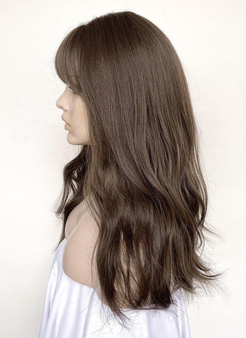 Brown Wavy Synthetic Hair Wig NS502