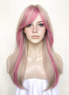 Blonde Mixed Pink Straight Synthetic Hair Wig NS511