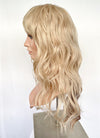 Blonde Mixed Brown Wavy Synthetic Hair Wig NS519