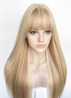 Blonde Mixed Brown Straight Synthetic Hair Wig NS520