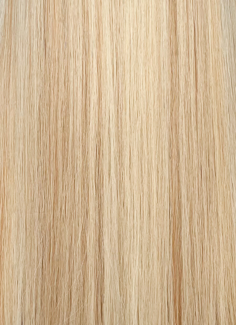 Blonde Mixed Brown Straight Synthetic Hair Wig NS520