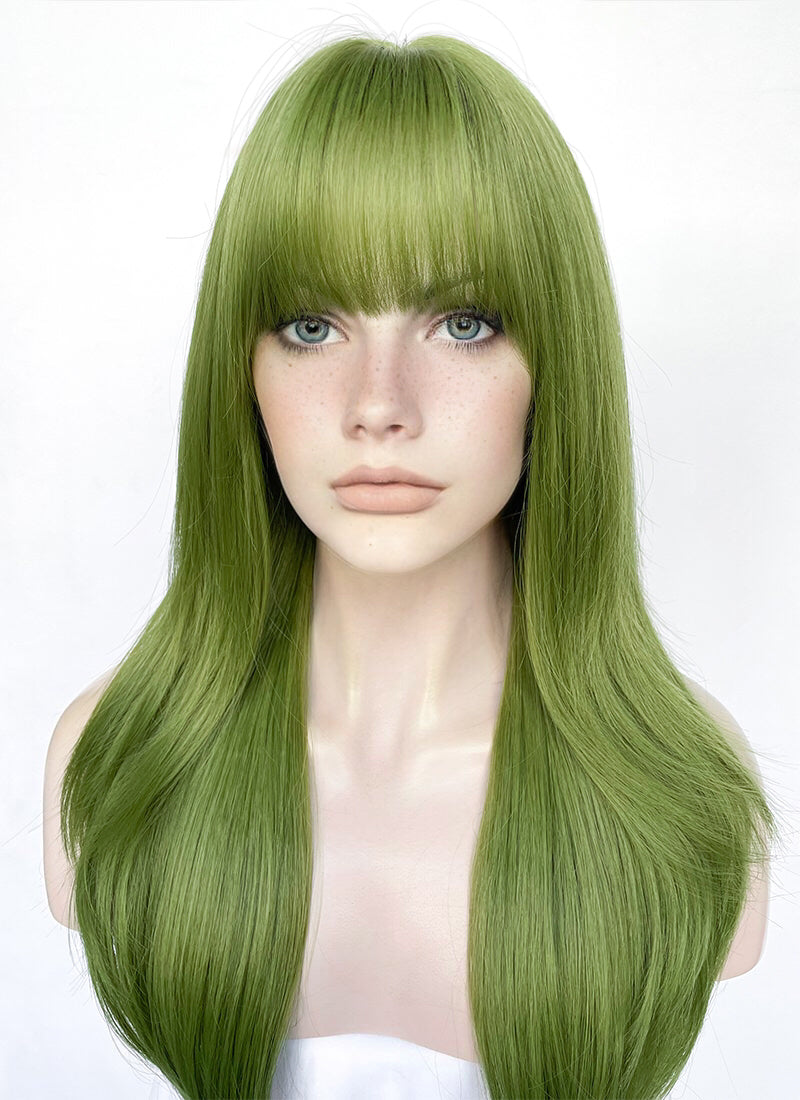 Green Straight Synthetic Hair Wig NS523