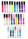 24" Festival Jumbo Braiding Synthetic Hair Extensions - Ombre Colors