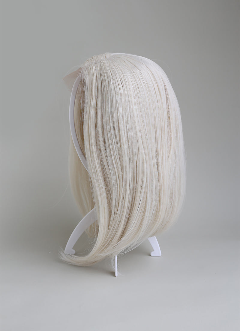 Collapsible White Plastic Wig Stand